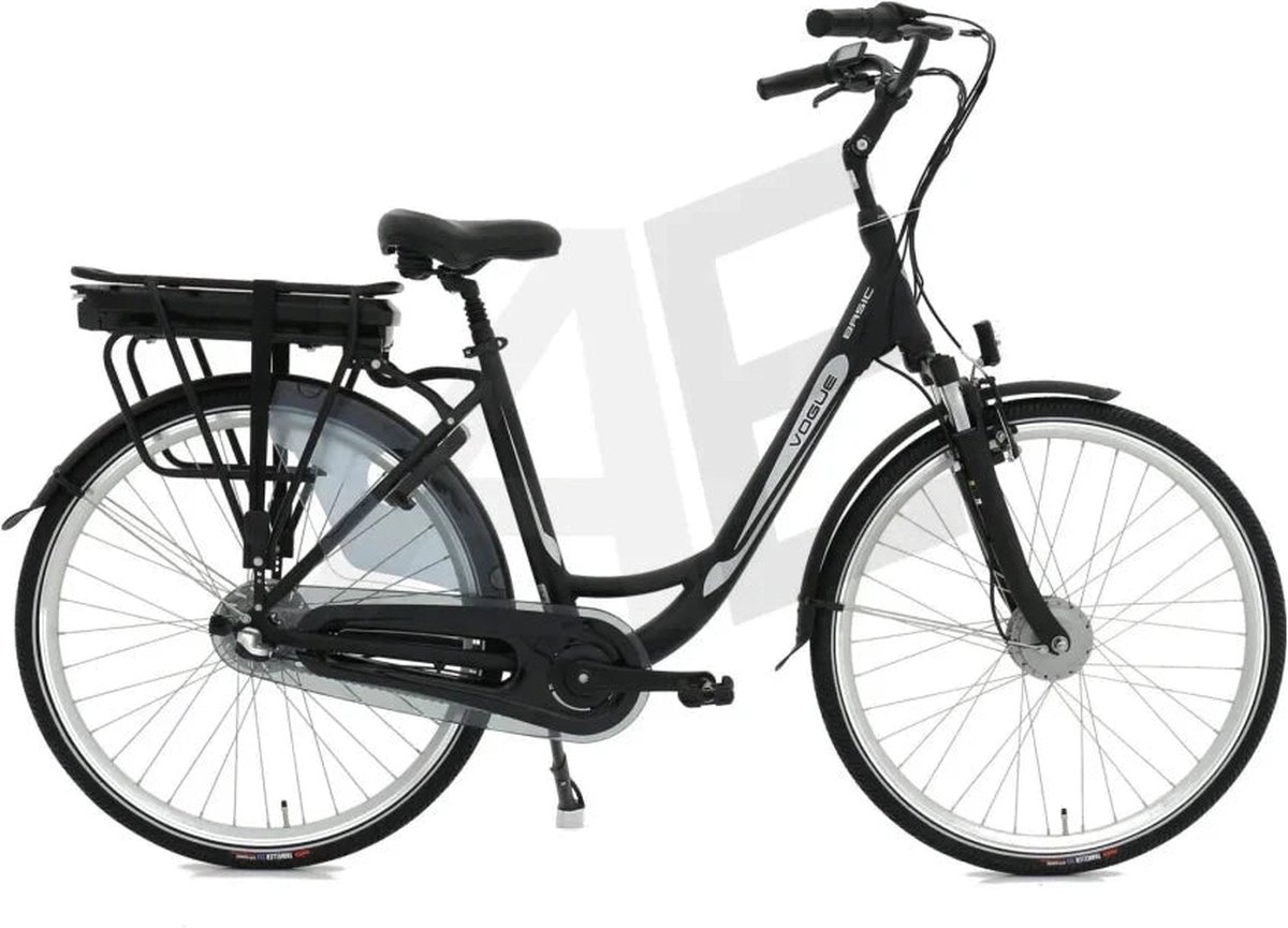 vogue basic elektrische fiets 7 versnellingen 47cm 13ah mat zwart