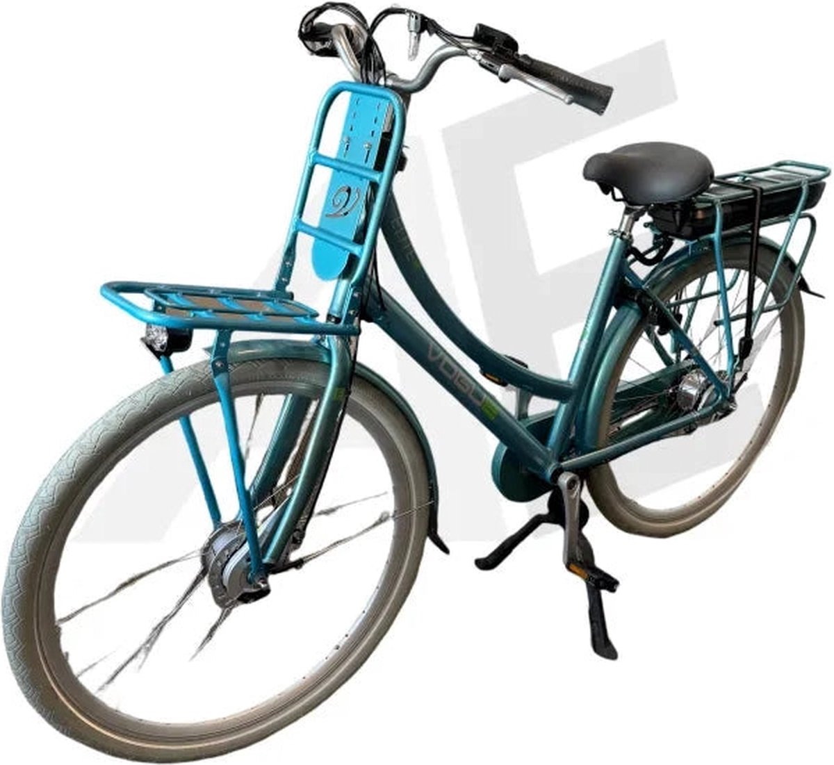 Vogue Elite 3 Elektrische Fiets 3 Versnellingen 50cm 13Ah Rollerbrake E-bike - Mint Blue Fiets (elektrisch) kopen online