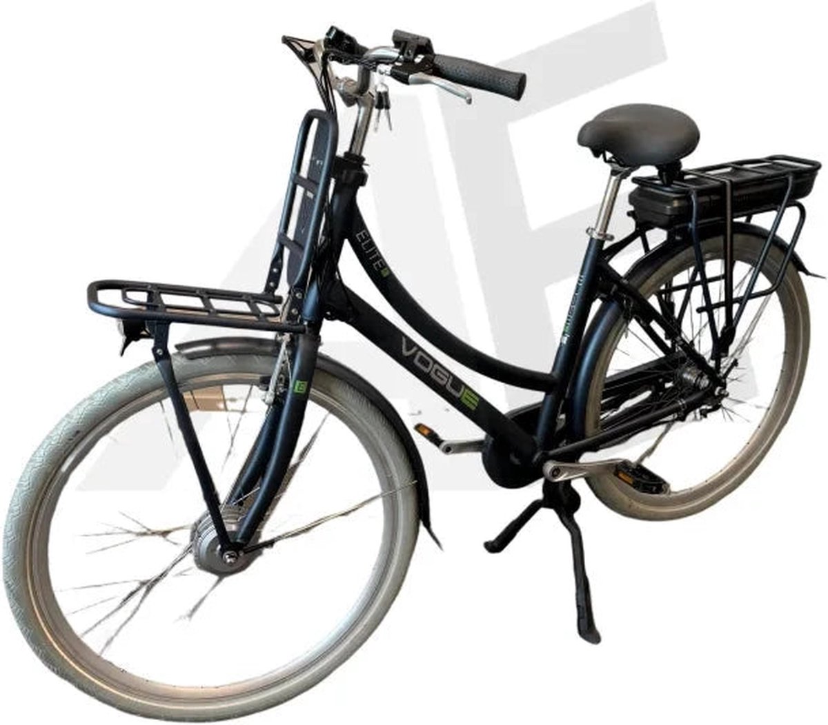 vogue elite elektrische fiets 3 versnellingen 13ah 57cm e bike jeans blauw