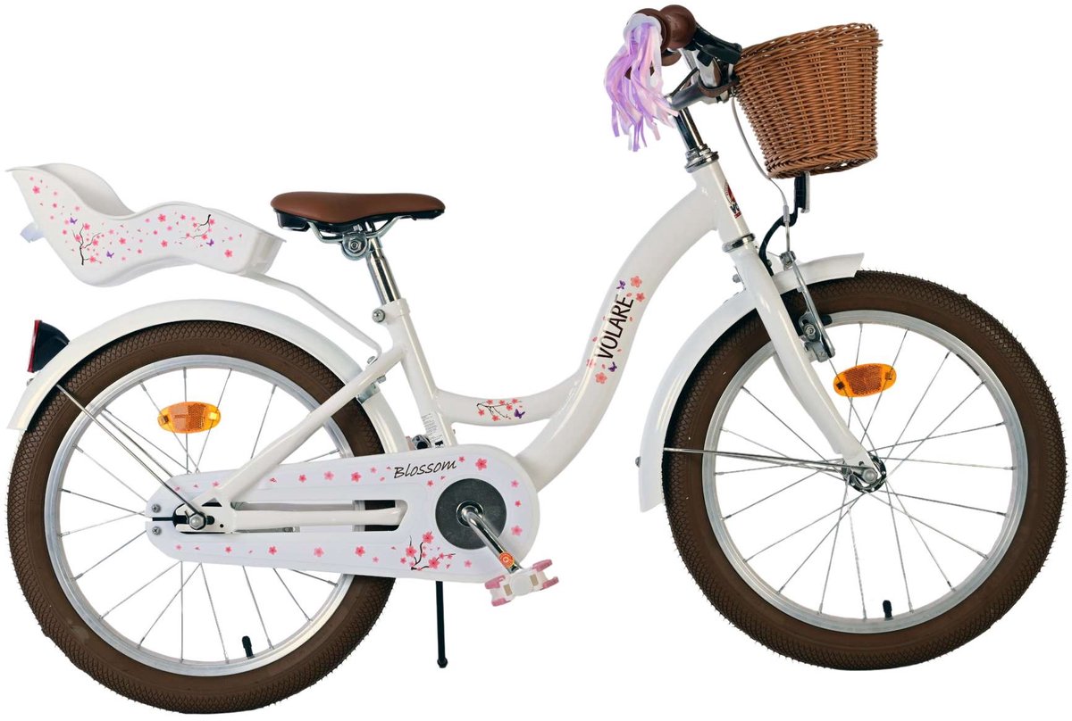 Volare Blossom Kinderfiets - Meisjes - 18 inch - Wit Kinderfiets kopen online