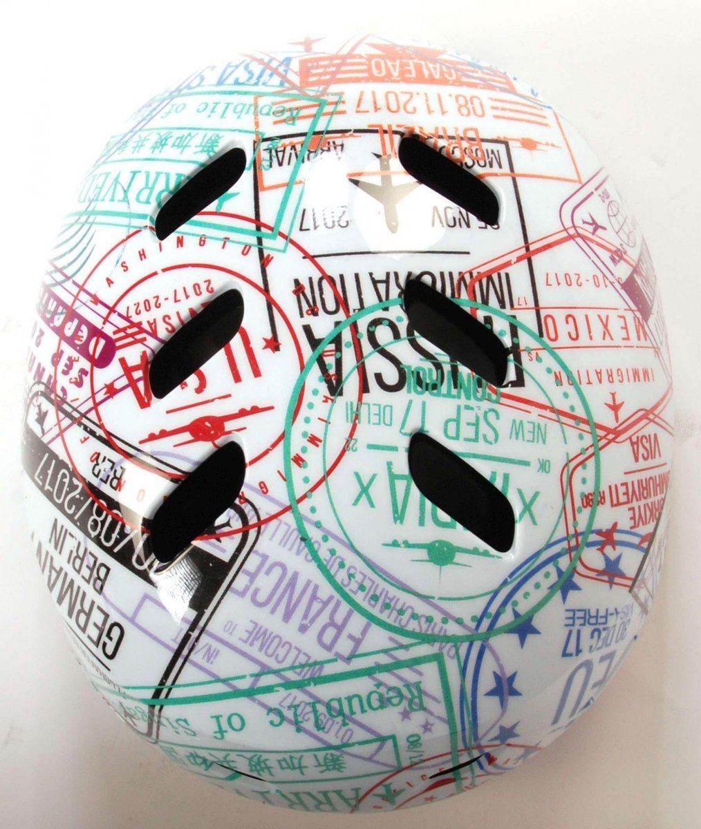 volare fiets skatehelm travel the world 55 57 cm