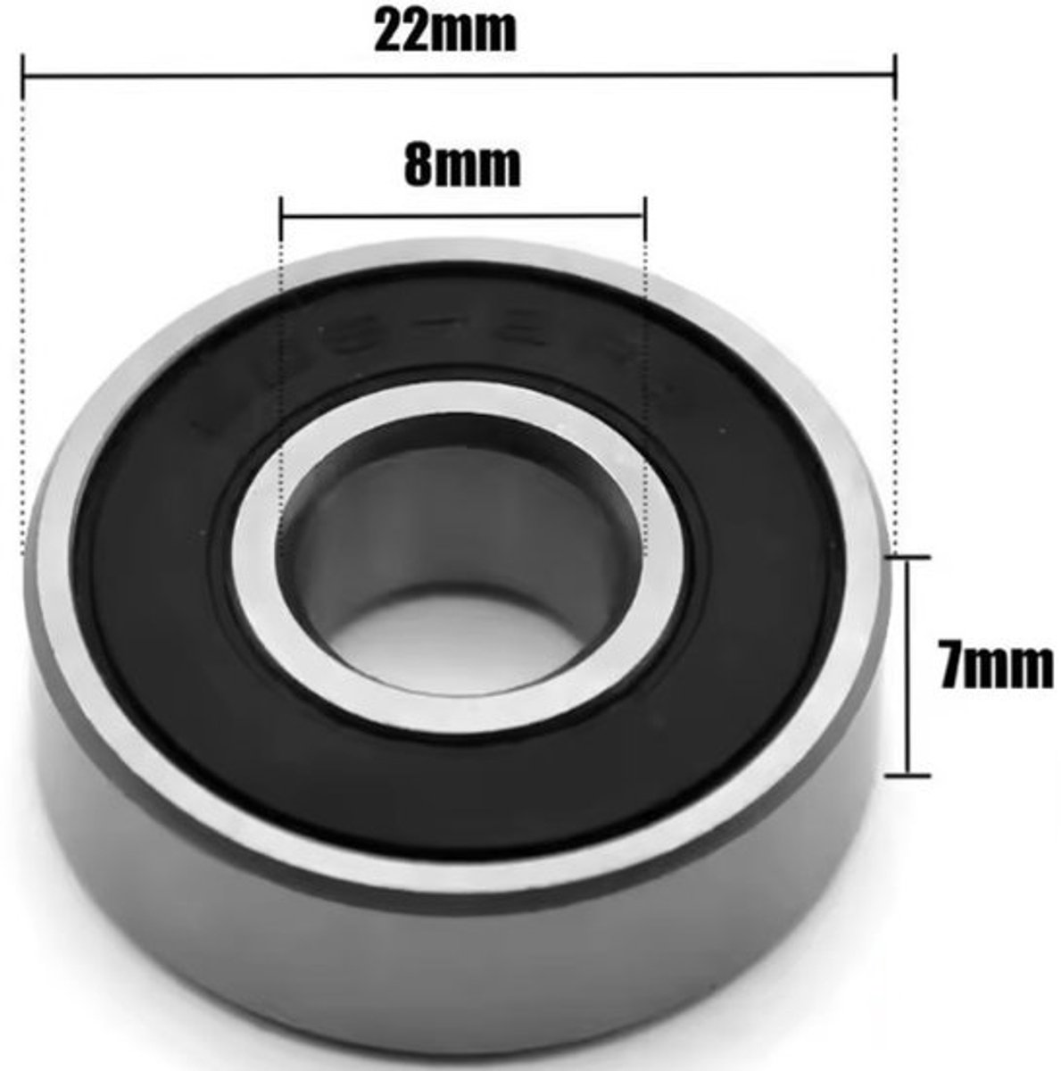 1 stuks 608rs kogellager voor skates skateboards fidget spinners rollators etc abec 7 608rs 8x22x7mm