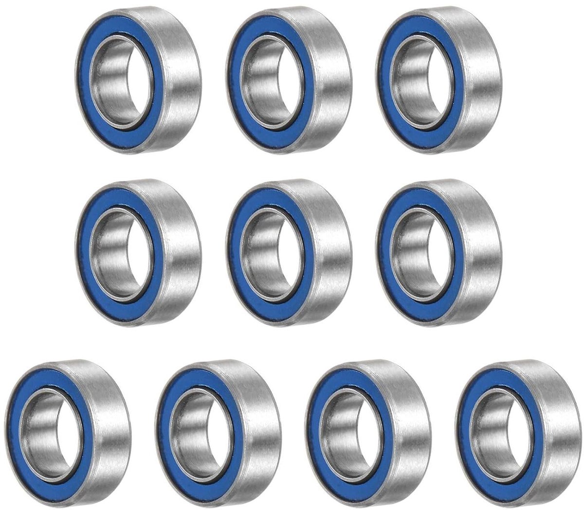 10 stuks miniatuurgroefkogellagers 5x9x3mm voor 1 10 rc auto s vrachtwagens 3d printers rubberen afgedicht p6 abec 3