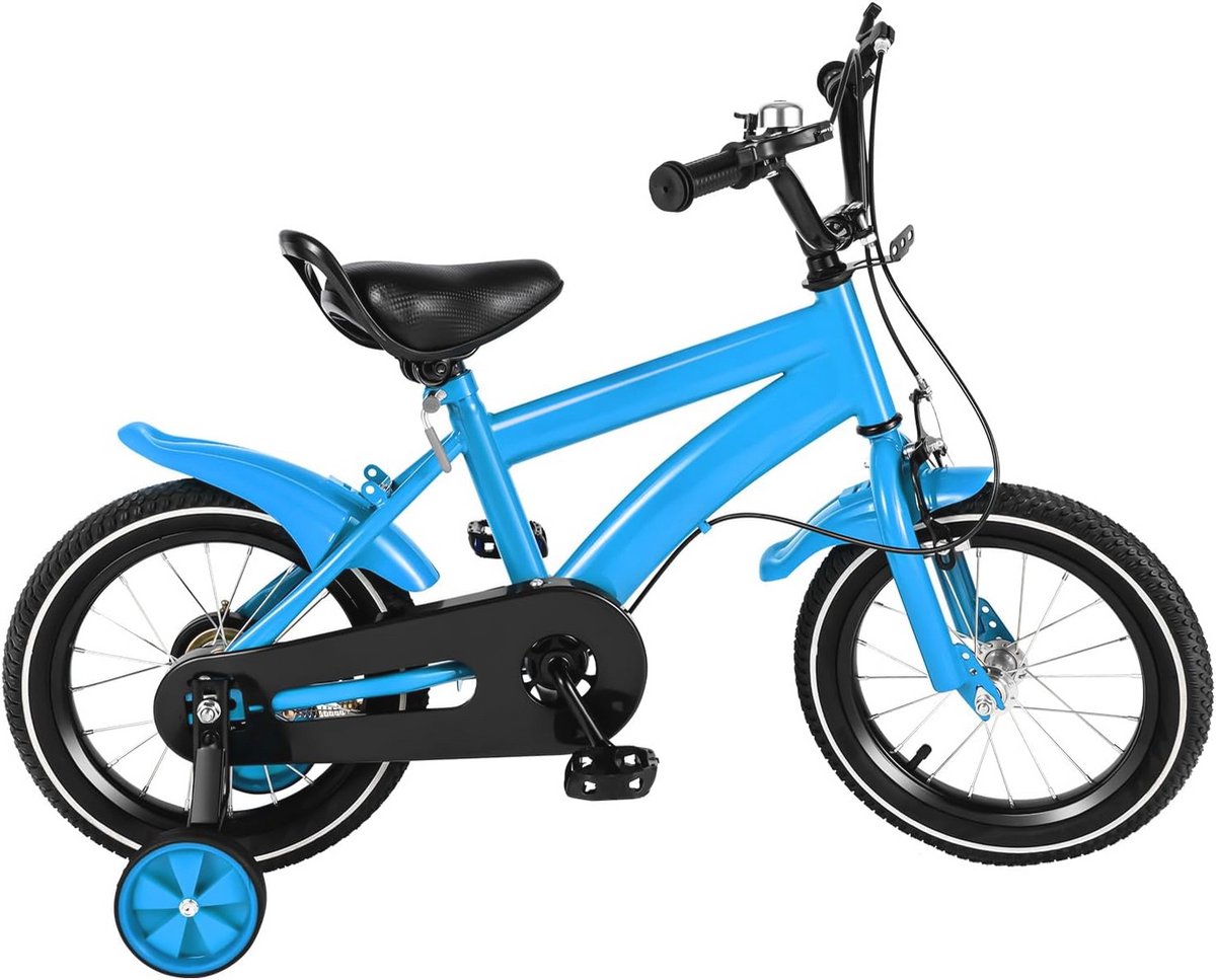 14 Inch Kinderfiets met Steunwielen - Hoogte verstelbare Loopfiets voor Kinderen van 3 tot 6 Jaar Kinderfiets kopen online