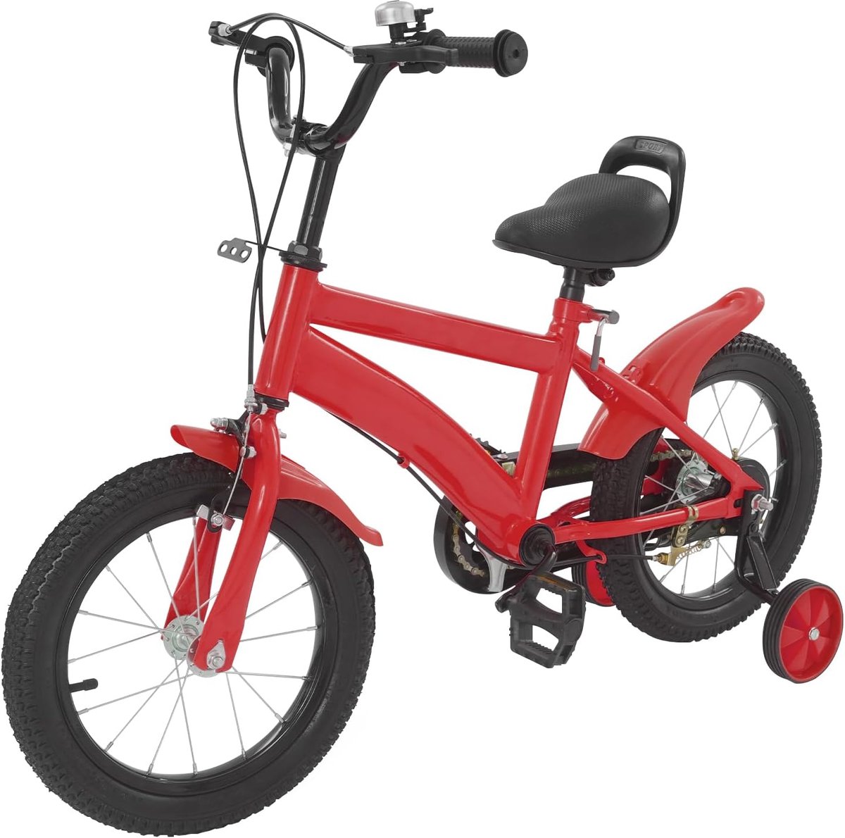 14 Inch Kinderfiets voor Kinderen van 3 tot 6 Jaar - Geüpgraded Design met Steunwielen en Verstelbare Hoogte Kinderfiets kopen online