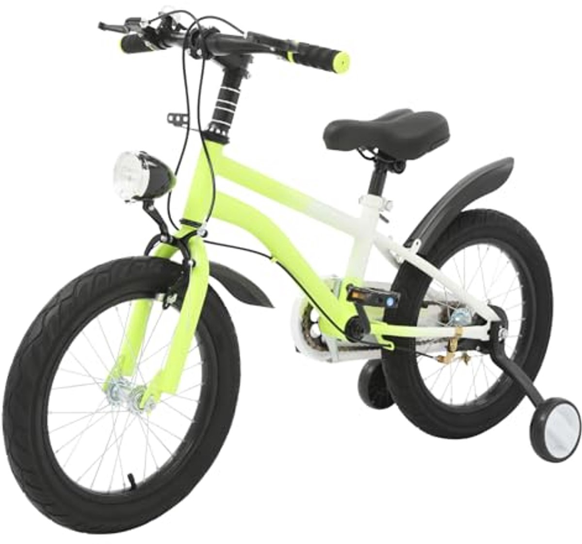 16 inch kinderfiets voor jongens en meisjes verstelbare hoogte led lamp en koolstofstalen frame