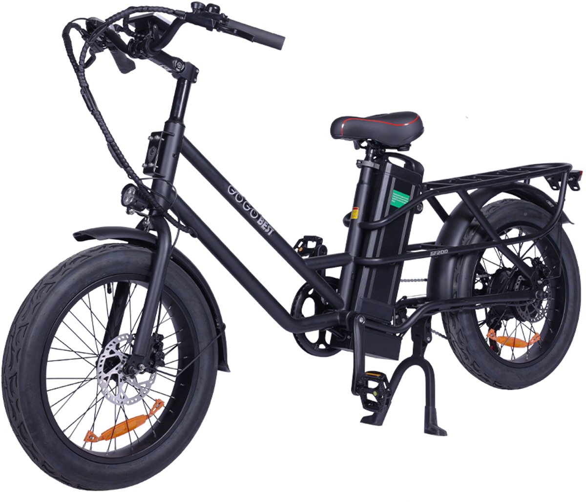 1x Elektrische Fatbike - 250W Motor - 48V 15.6Ah 80km Bereik - 20"x3,0" banden - Dubbele schijfremmen - zwart Fiets (elektrisch) kopen online