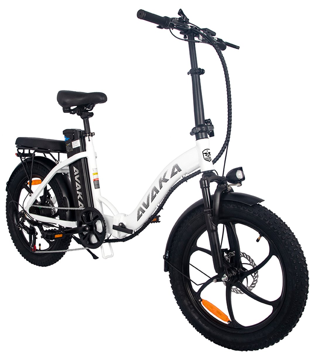 1x elektrische vouwfiets ge ntegreerd wiel 250w motor 80km bereik elektrische fatbike pedelec 25 km u zwerkverkeer in de stad wit