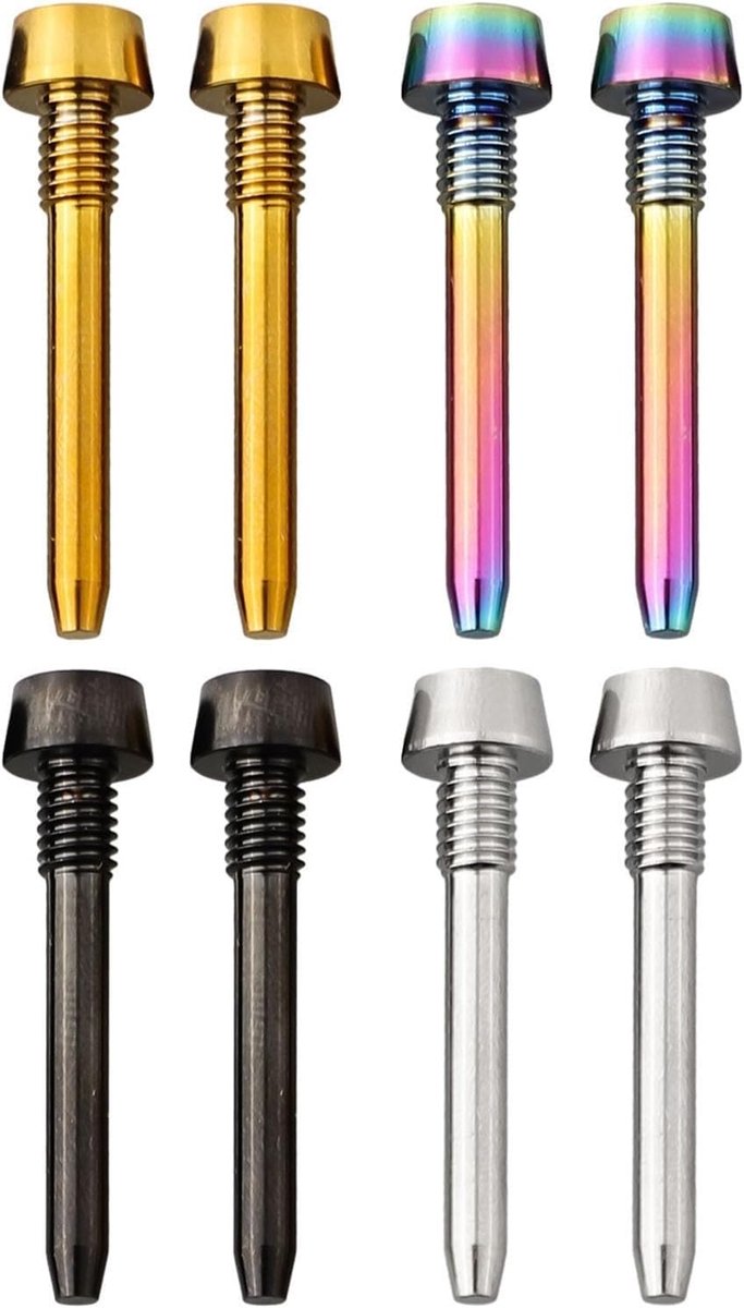 2 pack legering fiets schijfremklauw bouten mt2 4 5 6 8 fiets schijfremblok pin inserts schroef voor mountainbike zwart accessoires