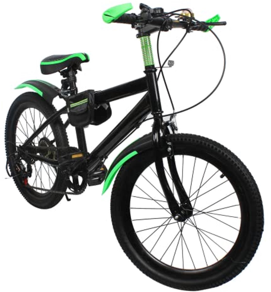 20 inch kinderfiets mountainbike voor jongens en meisjes 7 versnellingen dubbele schijfrem geschikt voor 130 150 cm