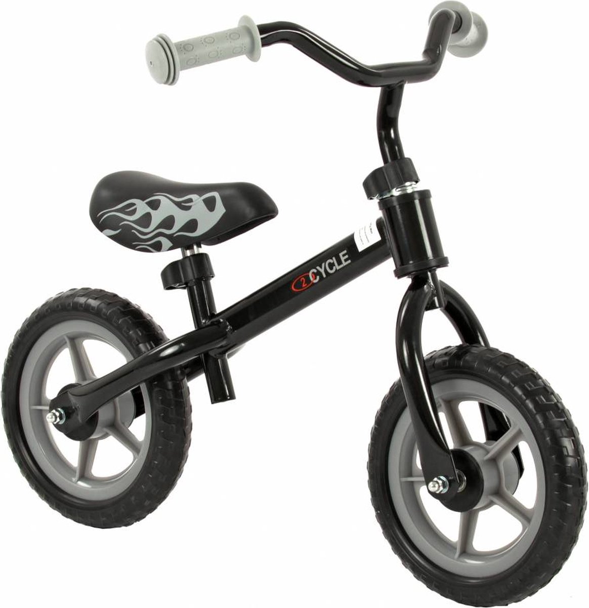 2Cycle Loopfiets - Zwart-Grijs Loopfiets kopen online