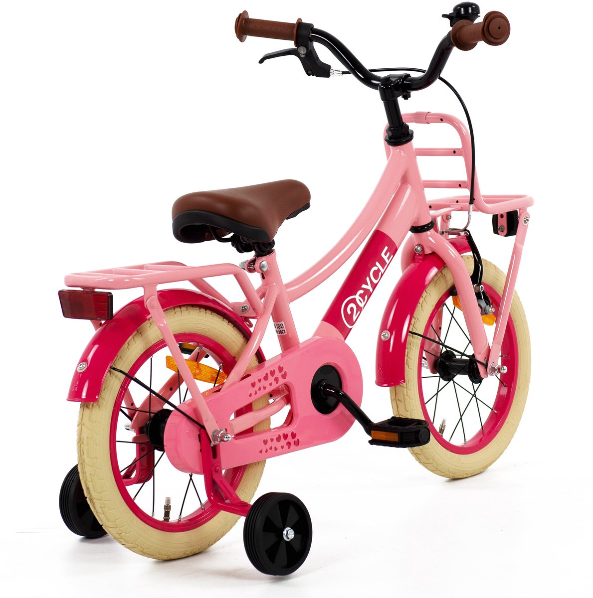2Cycle Transportfiets 14 inch (3 tot 5 jaar) voor meisjes roze Kinderfiets kopen online