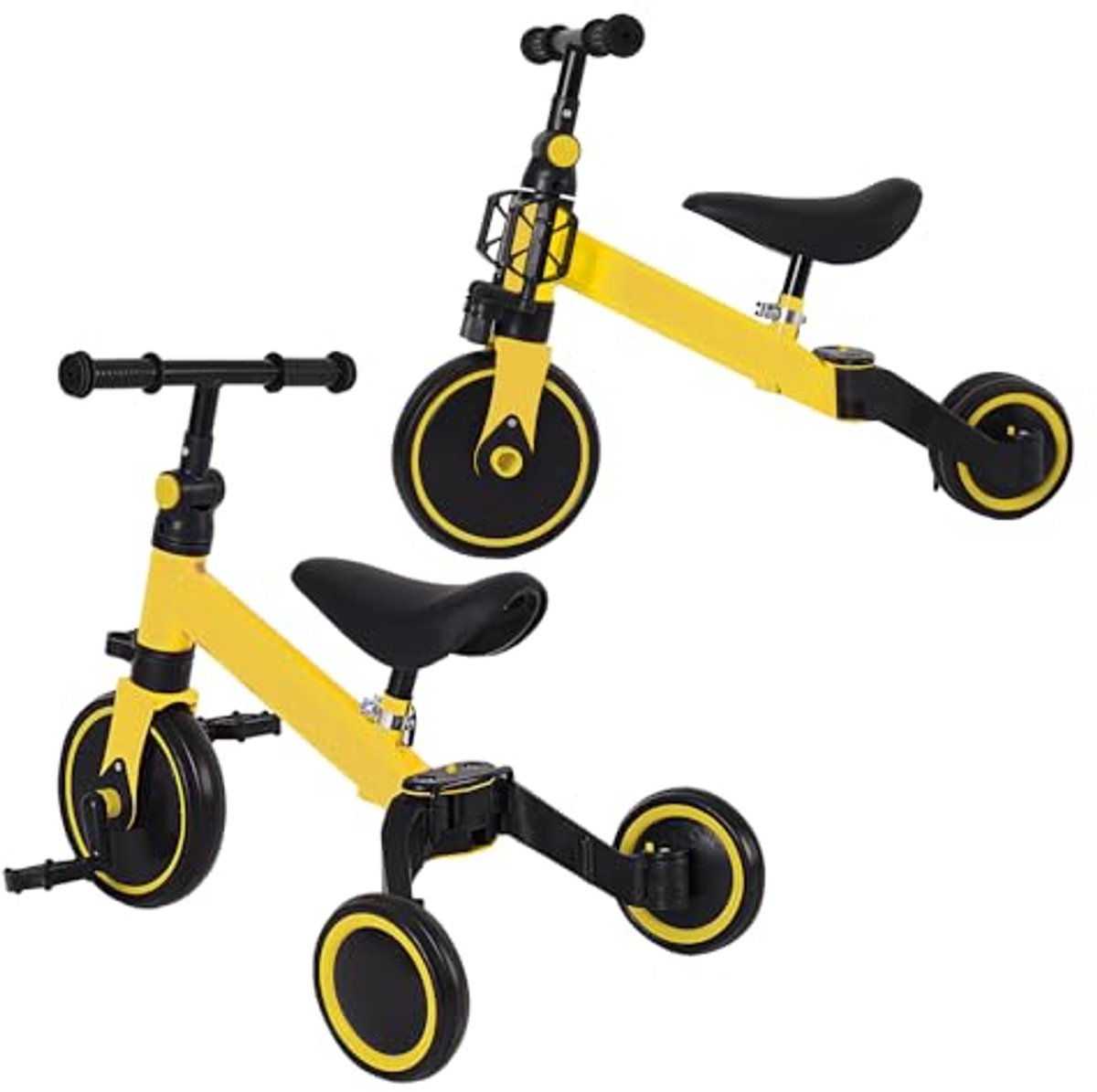 3 in 1 evolutionaire driewieler voor kinderen van 1 7 jaar verstelbare fiets met afneembare pedalen