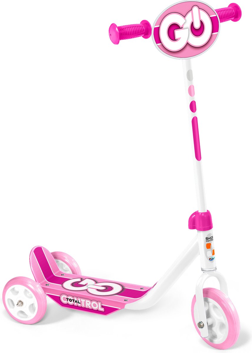 3-wiel Kinderstep - Step - Meisjes - Roze SKIDS CONTROL Step kopen online