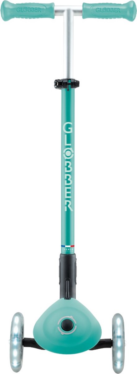 3-Wiel Step - Globber Primo Foldable Plus Lights Mint - munt - lichtgevende wielen - vouwbaar - in hoogte verstelbaar - vanaf 3 tot 9 jaar Step kopen online
