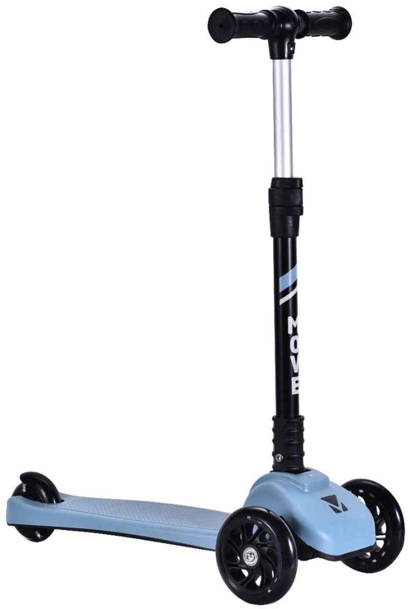 3-Wiel Step - Move Tri-Scoot Pastel Blue Lights - blauw - lichtgevende wielen - vouwbaar - in hoogte verstelbaar - vanaf 3 Step kopen online