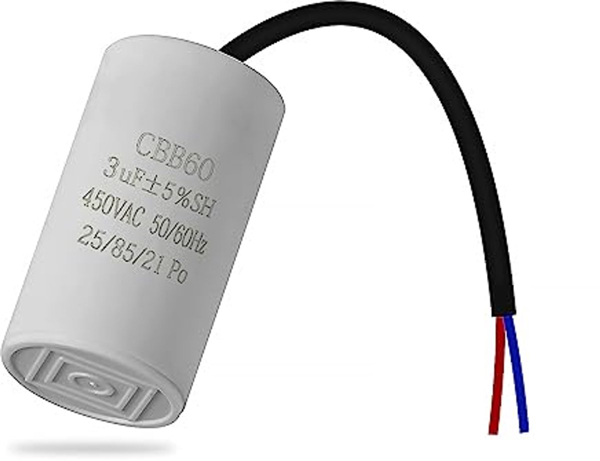 450v 3uF 50/60Hz Motor Aanloopcondensator - Universele Condensator voor Diverse Toepassingen Loopmotor kopen online