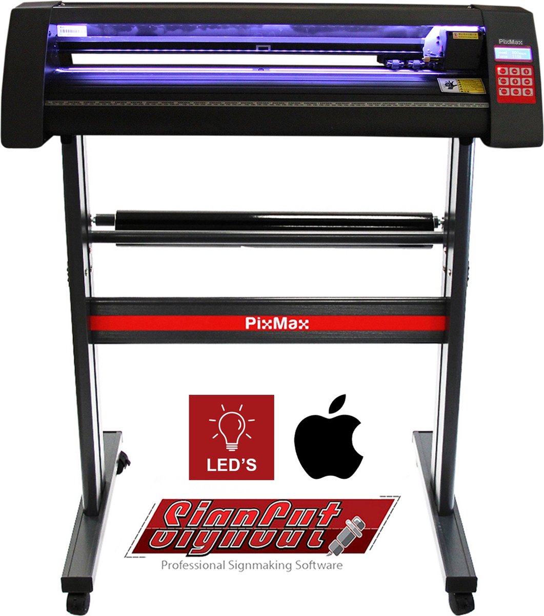 720 Vinyl Snijplotter inclusief standaard, Signcut pro & LED verlichting - ooglasergeleiding - BIRO pennen compartiment - 12 maanden signcut abonnement Labelprinterrol kopen online