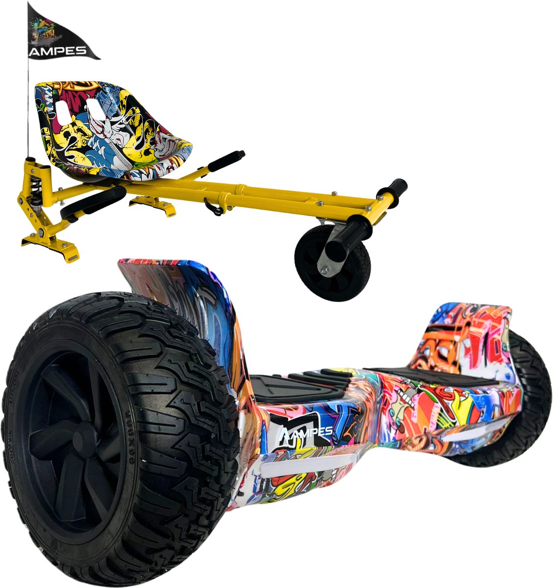 8,5 OR Graffiti + KVH Hoverboard kopen online