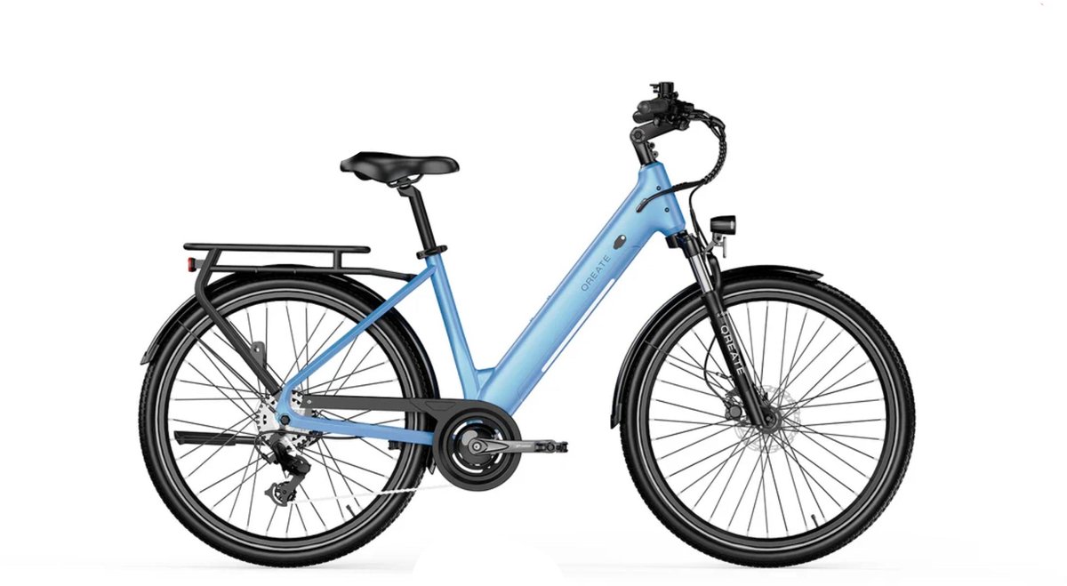 a spadz city air elektrische stadsfiets surf blauw 27 5 inch accu 486wh 36v 13 5ah 250w 35nm ananda motor shimano 7 versnellingen hydraulische remmen
