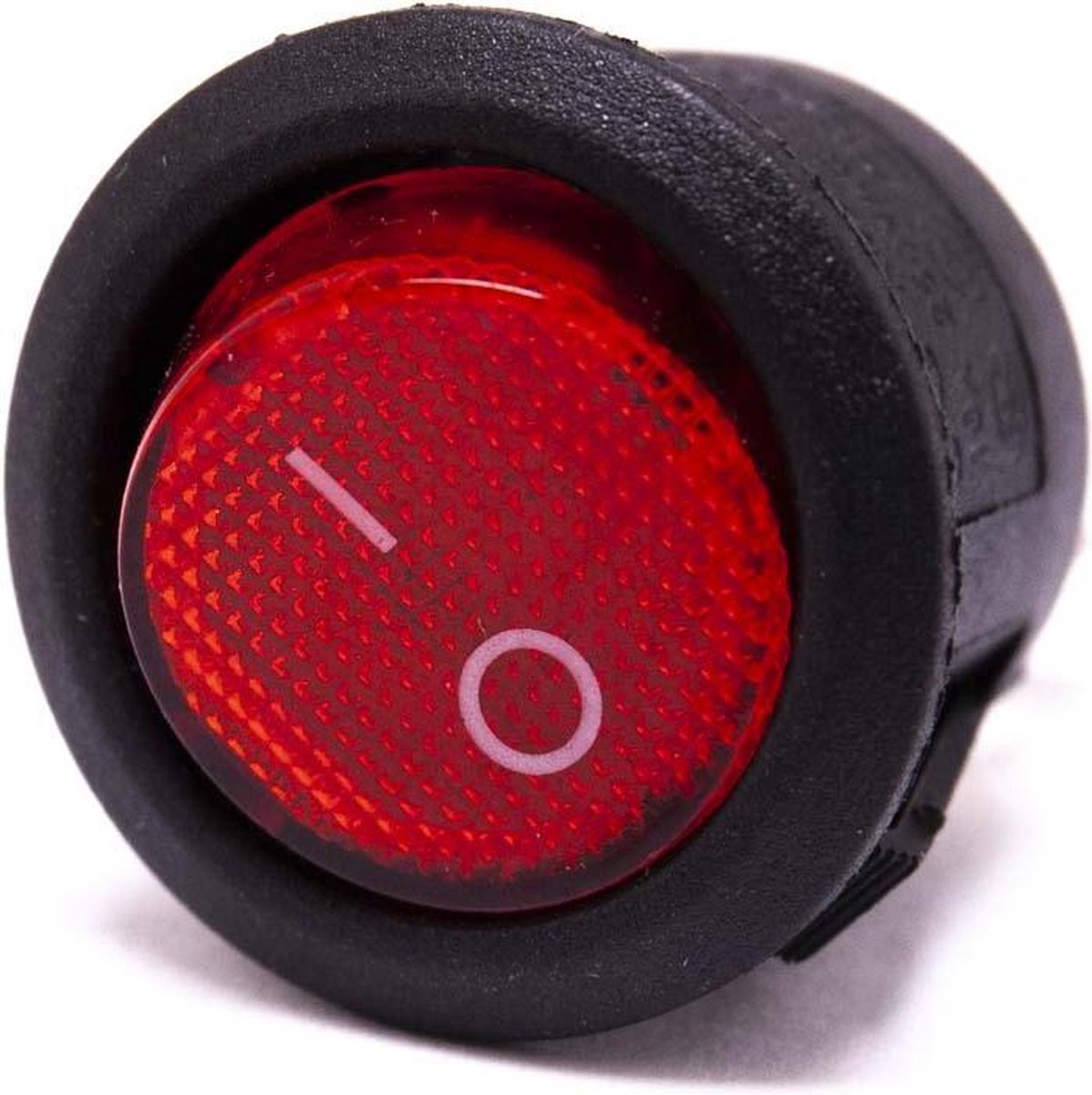 Aan uit schakelaar rond transparant rood voor elektrische kinderauto - kindermotor - kinderquad - kindertractor - accuvoertuig Accuvoertuig kopen online