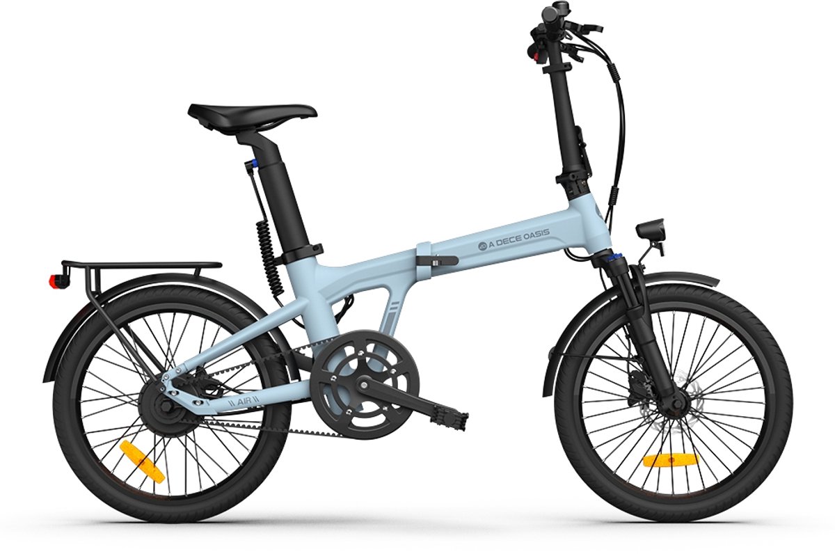 ADO Air 20PRO Elektrische fiets | bafang motor |vouwfiets | riemaandrijving | stadsfiets | 20 inch | hydraulische remmen | E-PRODUCTEN | achterrek | met gereedschap | mobiele telefoonhouder | Blauw Fiets (elektrisch) kopen online