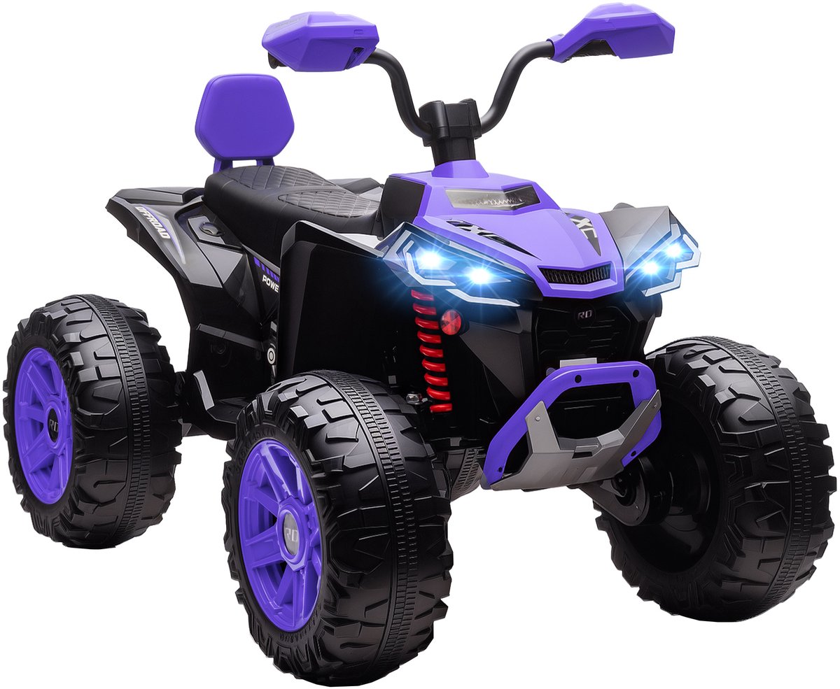 aiyaplay elektrische kinderauto kunststof metaal 109l x 68 5b x 76h cm paars