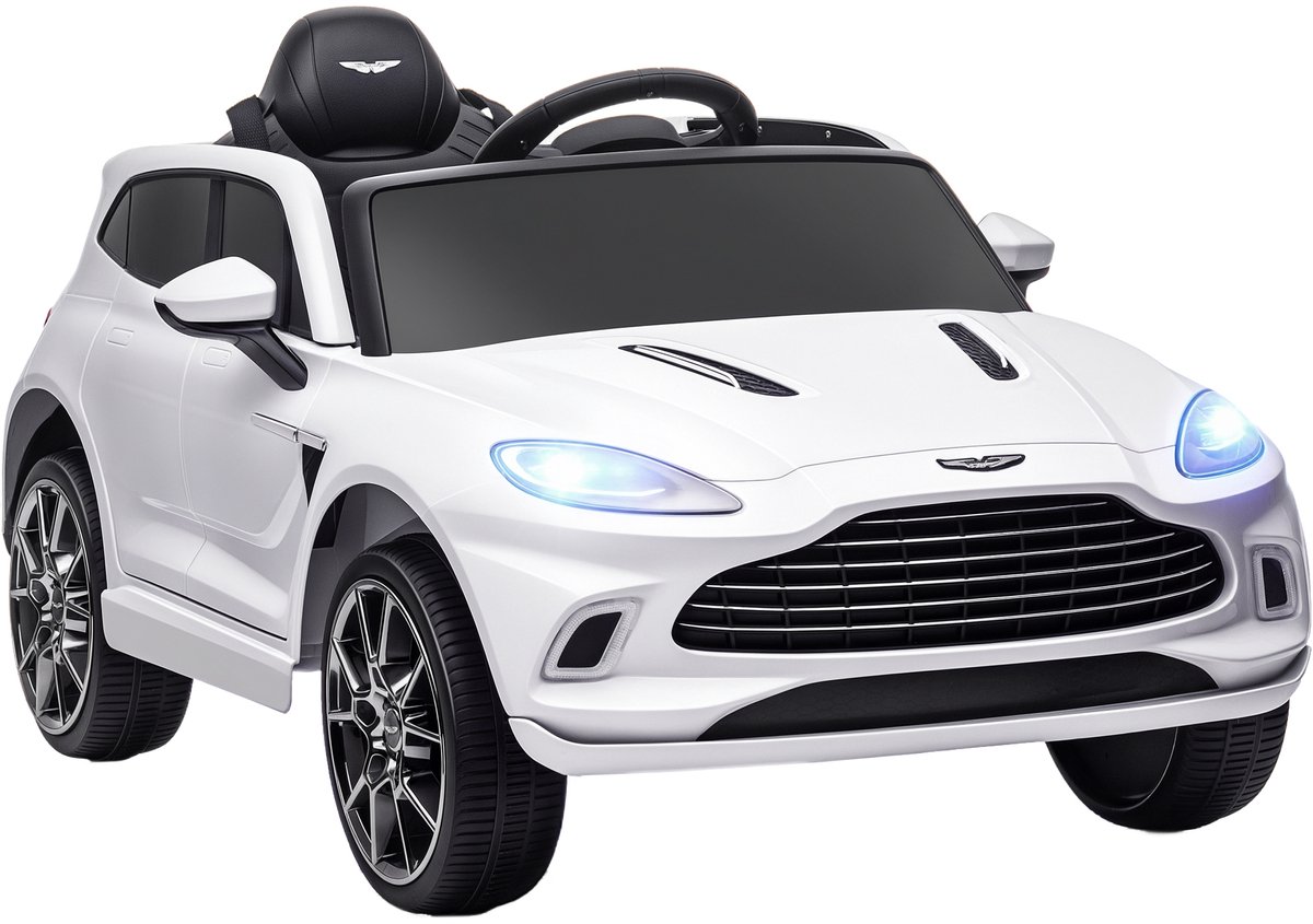 AIYAPLAY - Elektrische kinderauto - PP - 106x62x51,5cm - Wit Accuvoertuig kopen online