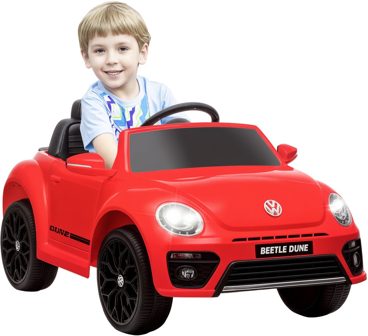 AIYAPLAY - Elektrische kinderauto - PP - 97x56,5x46cm - Rood Accuvoertuig kopen online