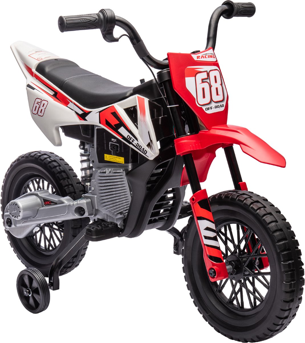 AIYAPLAY - Elektrische motorfiets - PP, metaal - 107x56x70cm - Rood Accuvoertuig kopen online