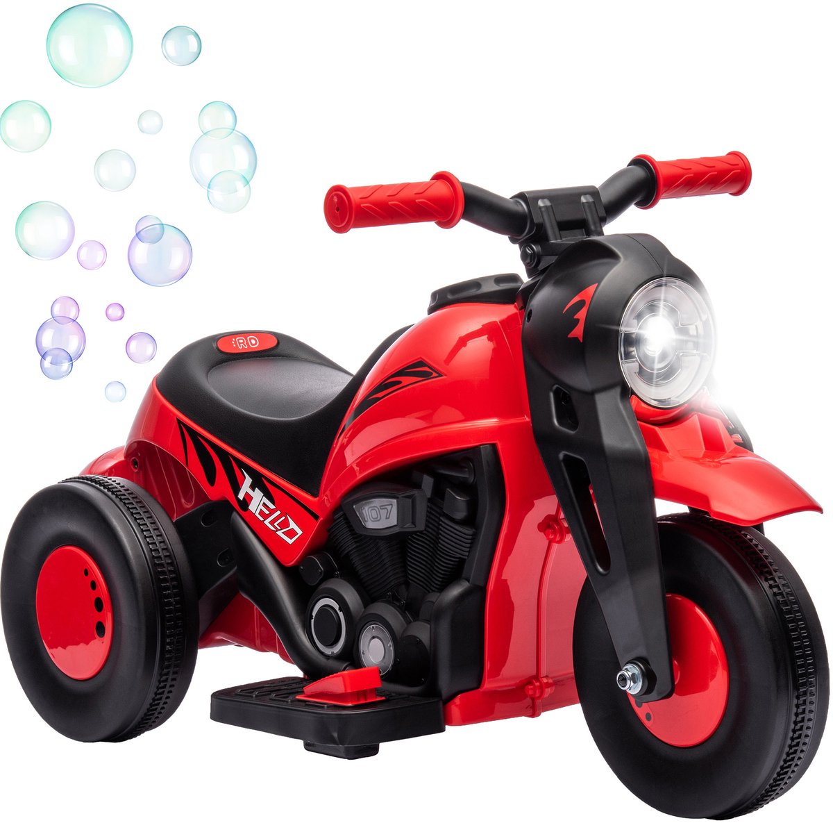 AIYAPLAY Elektrische Speelgoedmotor voor Kinderen Kunststof, Metaal 80L x 36B x 43,5H cm Rood Accuvoertuig kopen online