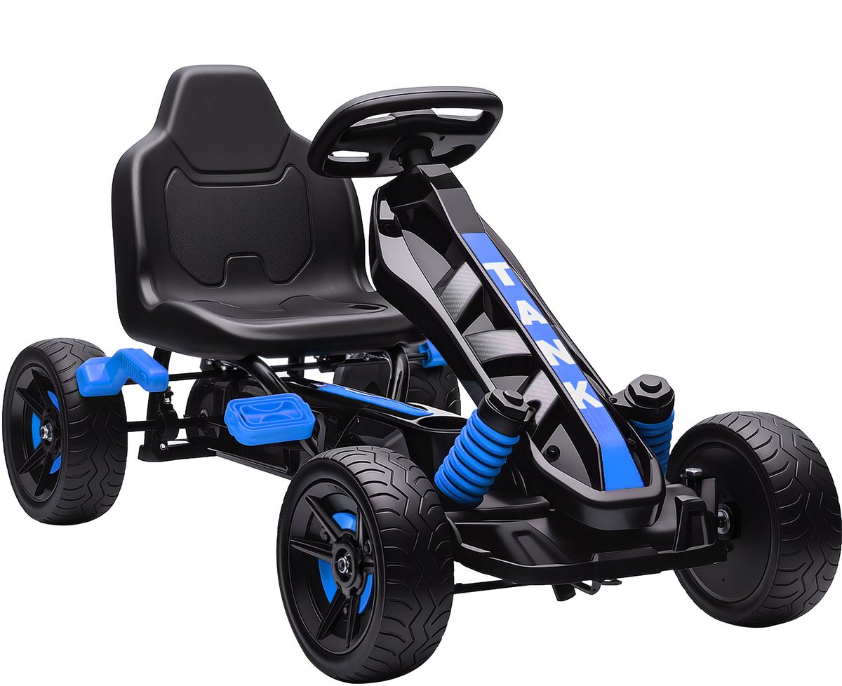 aiyaplay pedaal go kart 100x59x60 5cm kunststof blauw