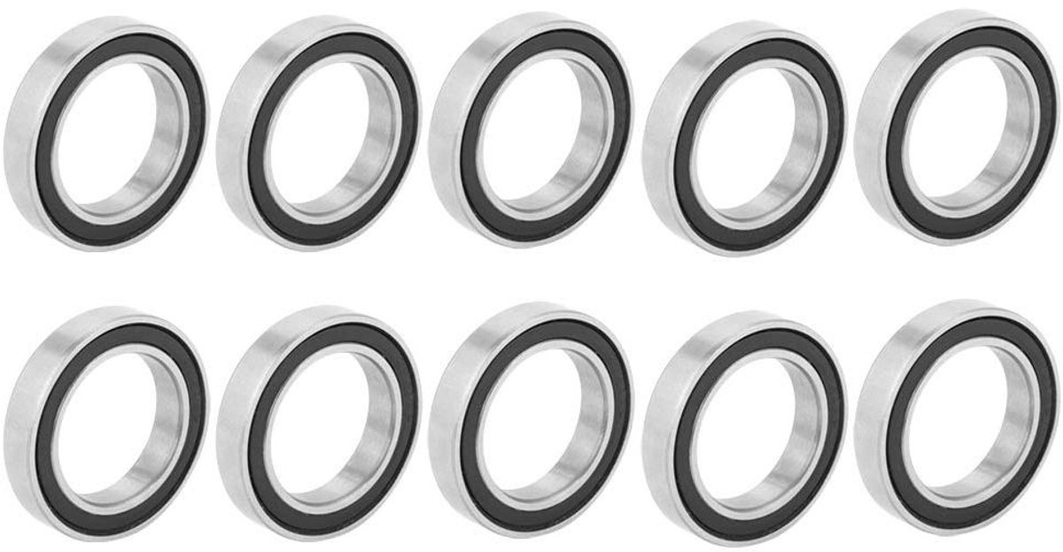 allecto plus 10 stuks dubbel afgedichte diepgroefkogellagers 17mm x 26mm x 5mm hoge snelheid voor industri le machines micromotor
