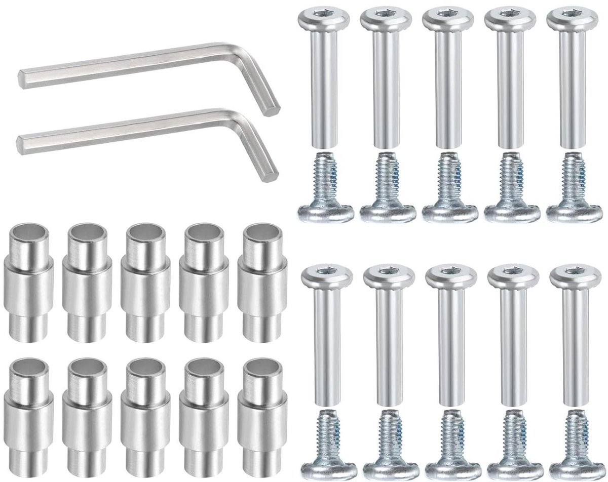 allecto plus 10 stuks inline skate spacer schroef reserveonderdeel met installatiegereedschap rolschaats accessoires