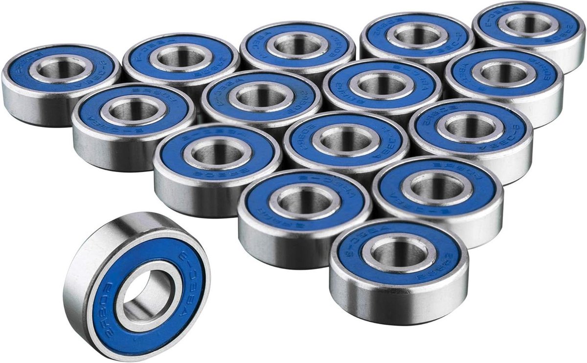 allecto plus 16x skateboardlagers 608rs abec 9 wrijvingsloos voor skateboards