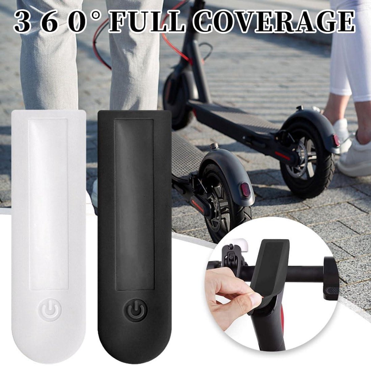 Allecto Plus - 2 stuks regenhoes siliconen afdekking voor led-display & dashboard scooter - geschikt voor Xiaomi / M365 / Pro elektrische step Buitenspeelvoertuigaccessoire kopen online