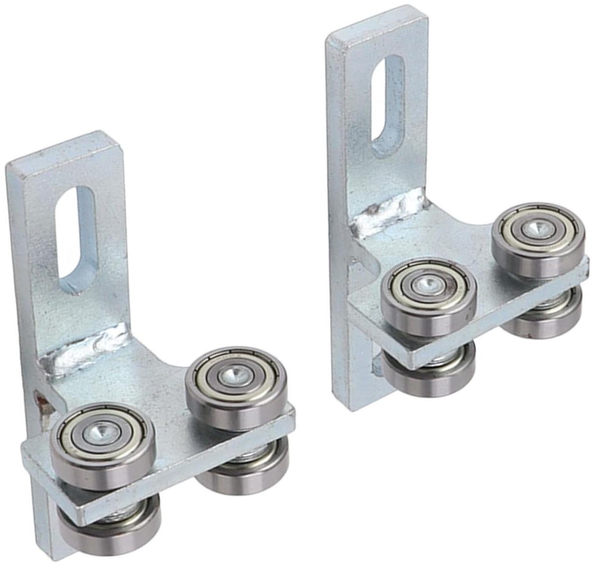 allecto plus 4 wielige trolleyconstructie voor veerpootkanaal set van 2 stevig en soepel takelinstallatierolwagen