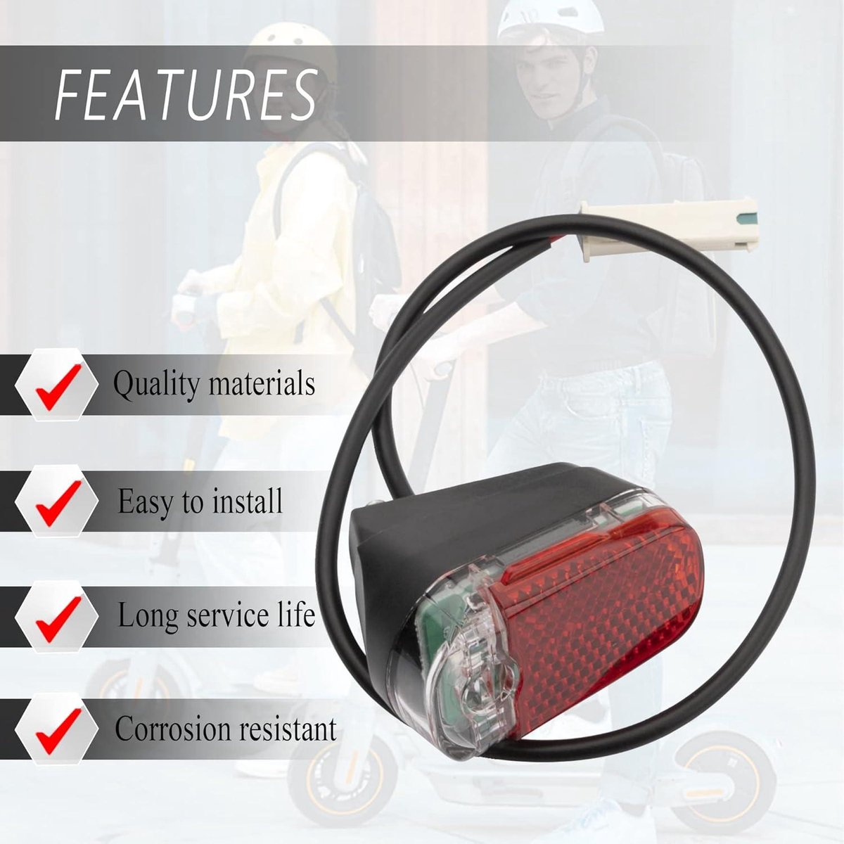 Allecto plus - Achterlicht voor elektrische scooters | Rood IPX4 achterlicht voor Ninebot Max G30 | Waterdicht | Geschikt voor Segway Ninebot Max G30-serie Buitenspeelvoertuigaccessoire kopen online