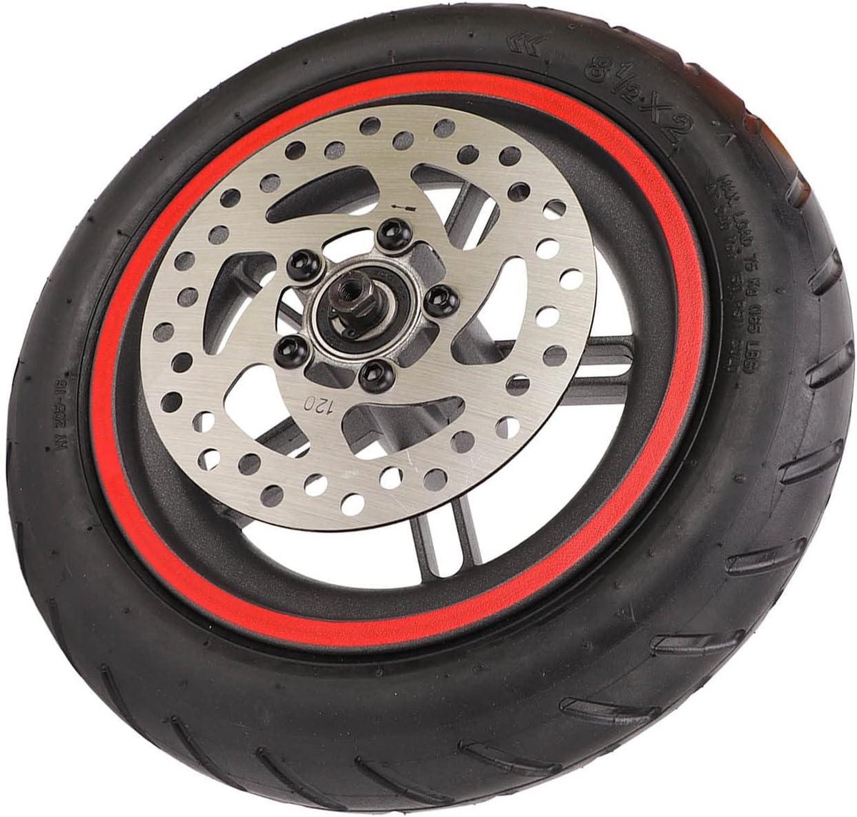 allecto plus achterwiel voor elektrische scooter met 120mm remschijf voor pro pro2 m3 duurzaamheid en prestaties