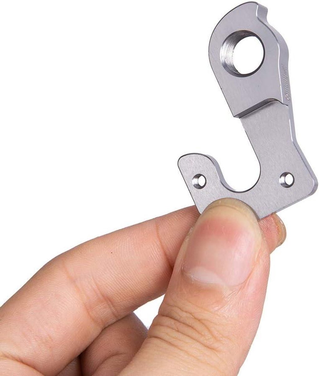 allecto plus aluminium fietsstaarthaken met schroeven voor achterste tandwielschakeling en derailleur hanger drop out adapter