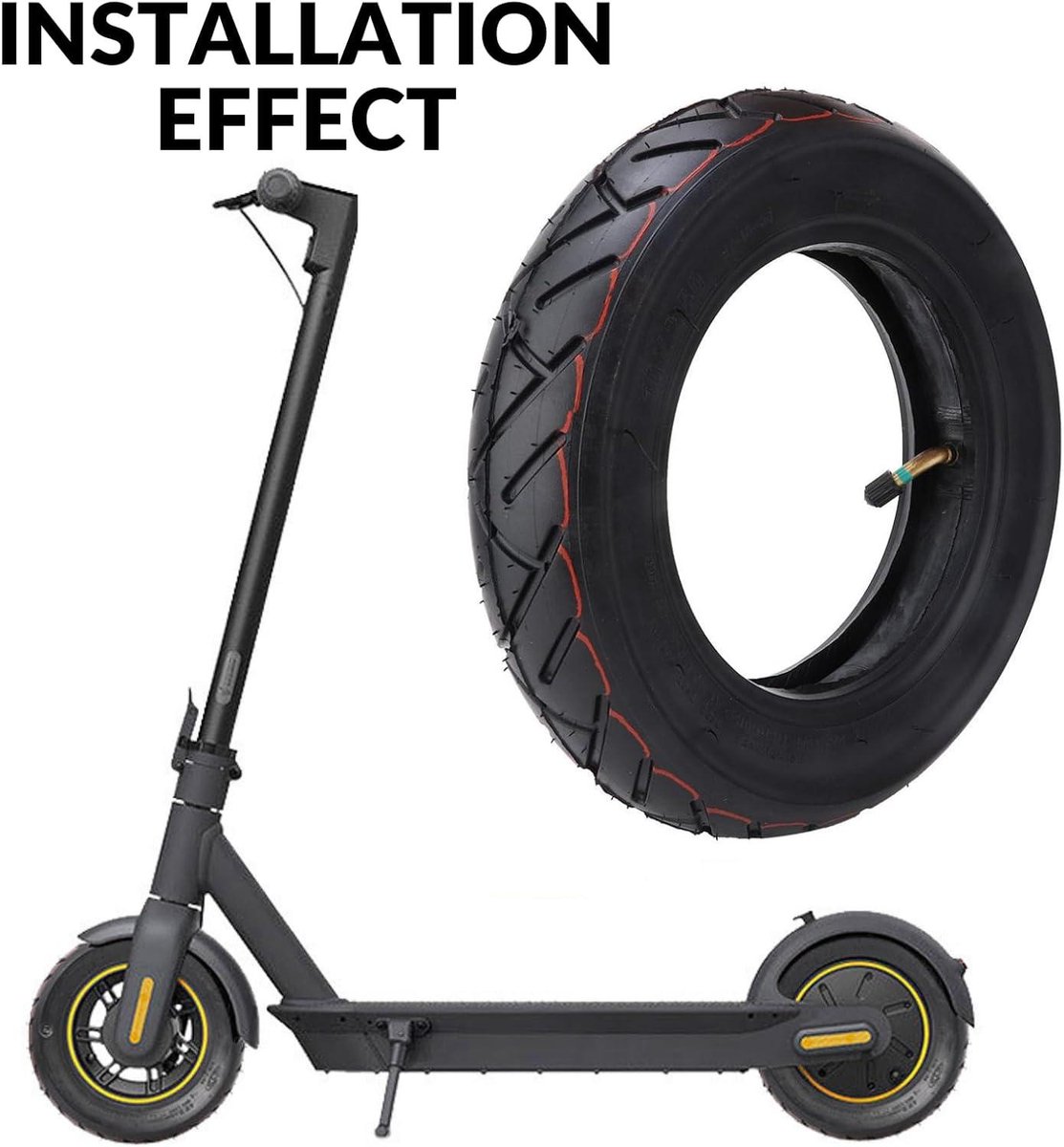 Allecto Plus - Complete set wielen en binnenbanden voor elektrische scooters - 10 inch banden voor offroad gebruik Buitenspeelvoertuigaccessoire kopen online