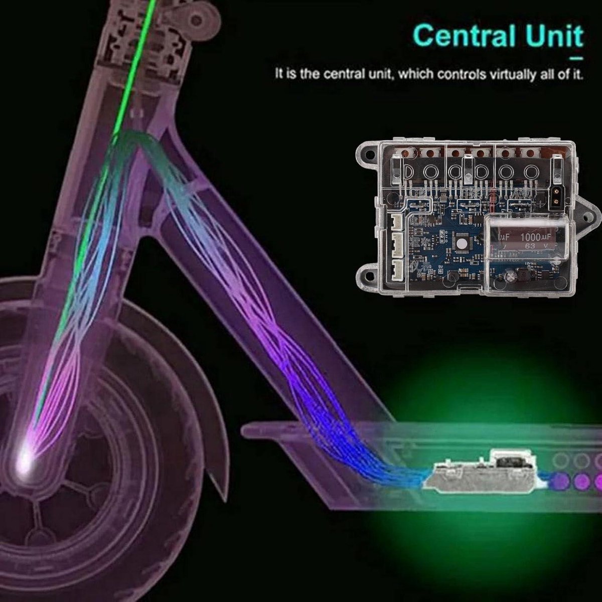allecto plus dashboard controller board vervanging voor elektrische scooter compatibel met mi m365 v3 0 en 1s snel en eenvoudig te installeren