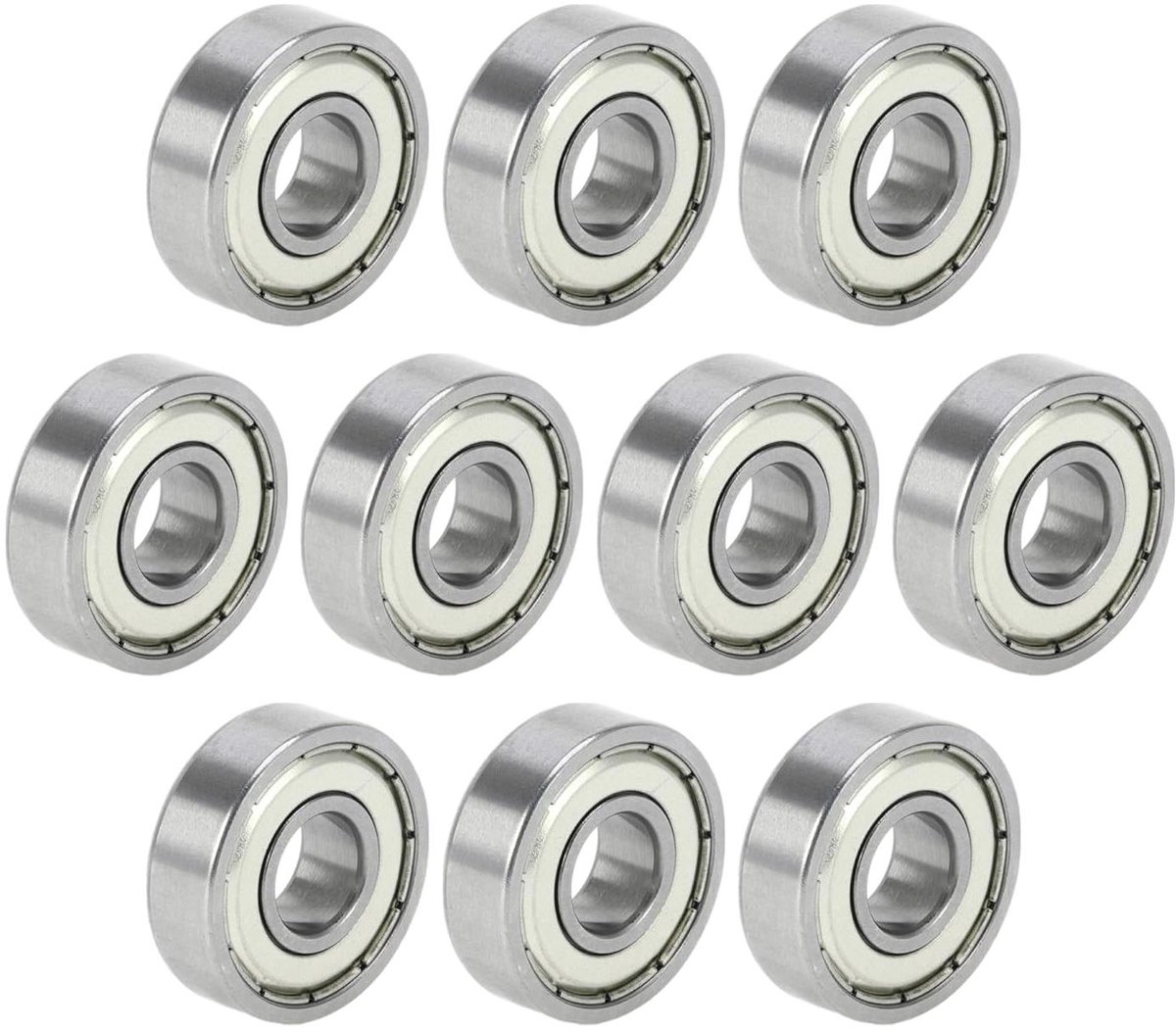 Allecto Plus - Diepe groefkogellagers 10x26x8mm - Gesmeerd - Dubbele metalen afdichting - Scooter skateboard wiel - Set van 10 Skateonderdeel kopen online