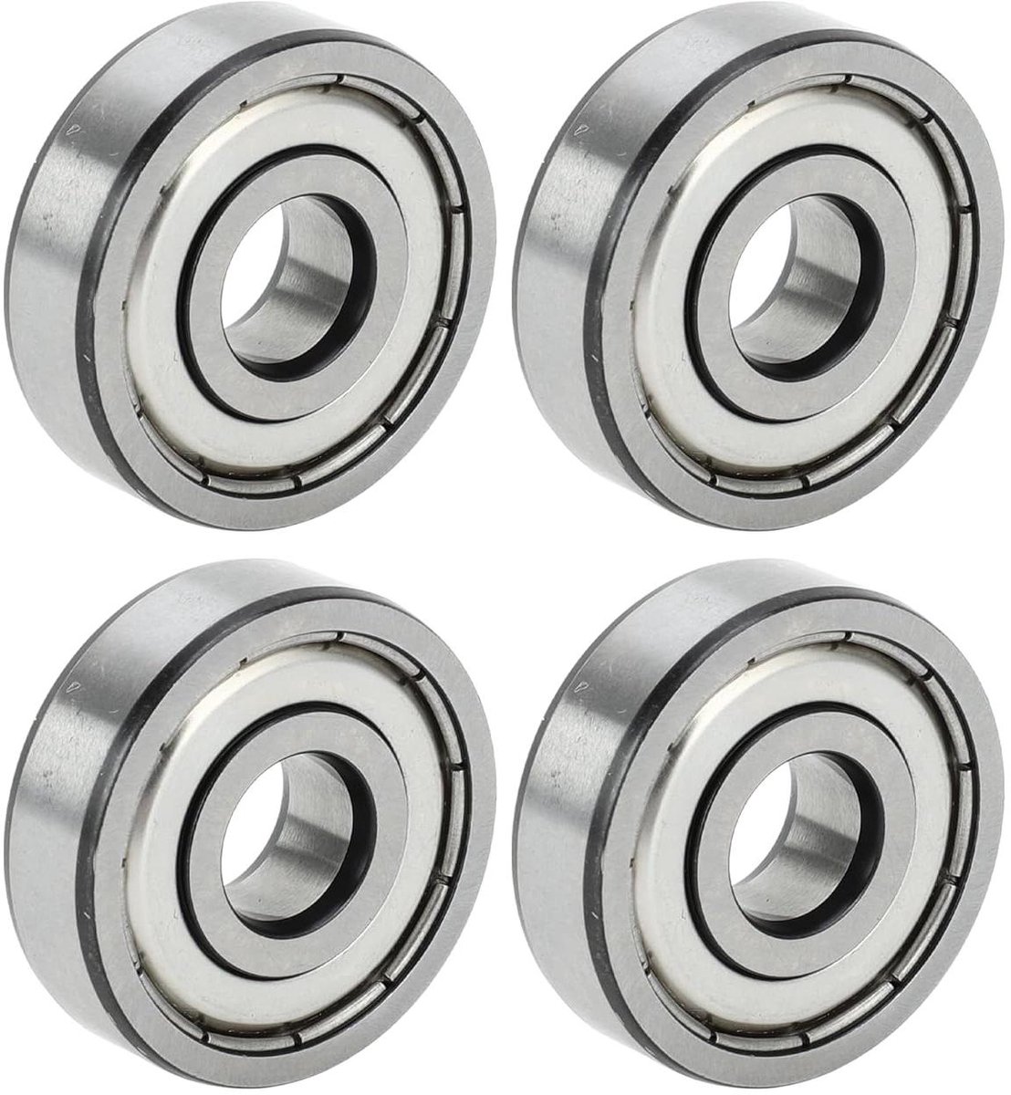 Allecto plus - Diepe groefkogellagers P5 10x30x9mm - Gesmeerde lagers - Dubbele metalen afdichting - Zilverkleurig - Scooter Skateboard Wiel - Set van 4 Skateonderdeel kopen online