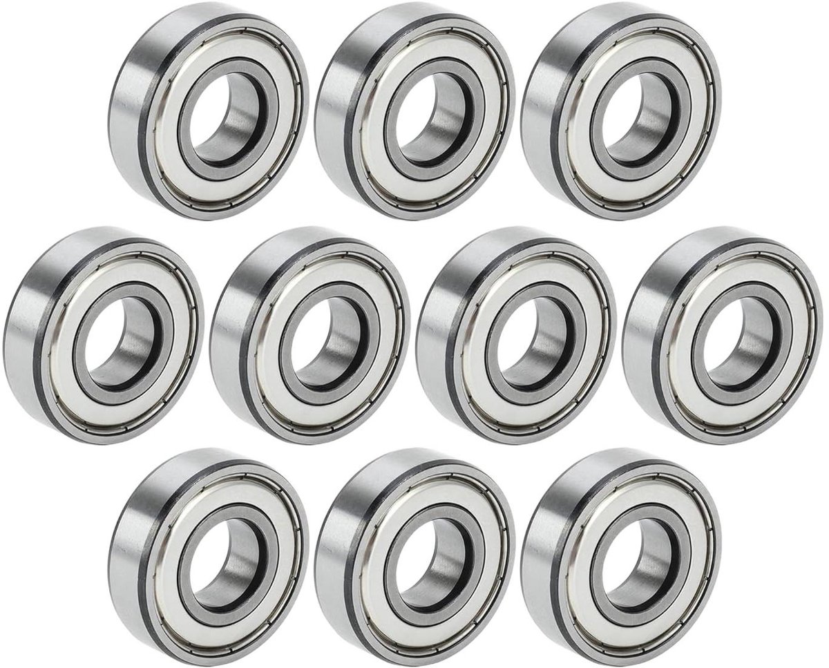 Allecto plus - Diepe Groefkogellagers P5 voor Scooter en Skateboard Wiel - Set van 10 Stuks - 17x40x12mm - Gesmeerd met Dubbele Metalen Afdichting Skateonderdeel kopen online