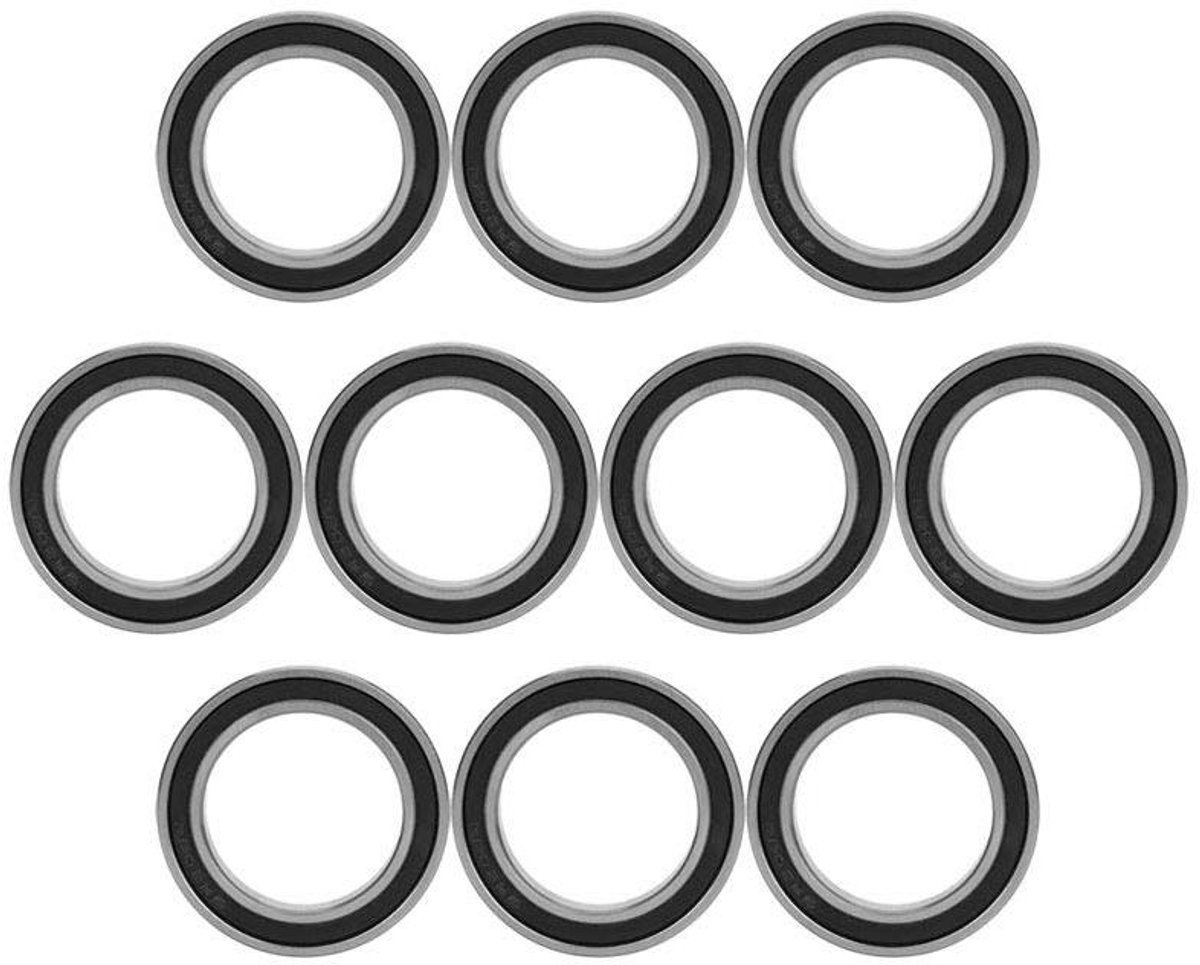 Allecto plus - Diepgroef Kogellagers 25mm*37mm*7mm (10 stuks) - Rubber Verzegeld - Kwaliteit voor Fietsen en Machinerie. Skateonderdeel kopen online