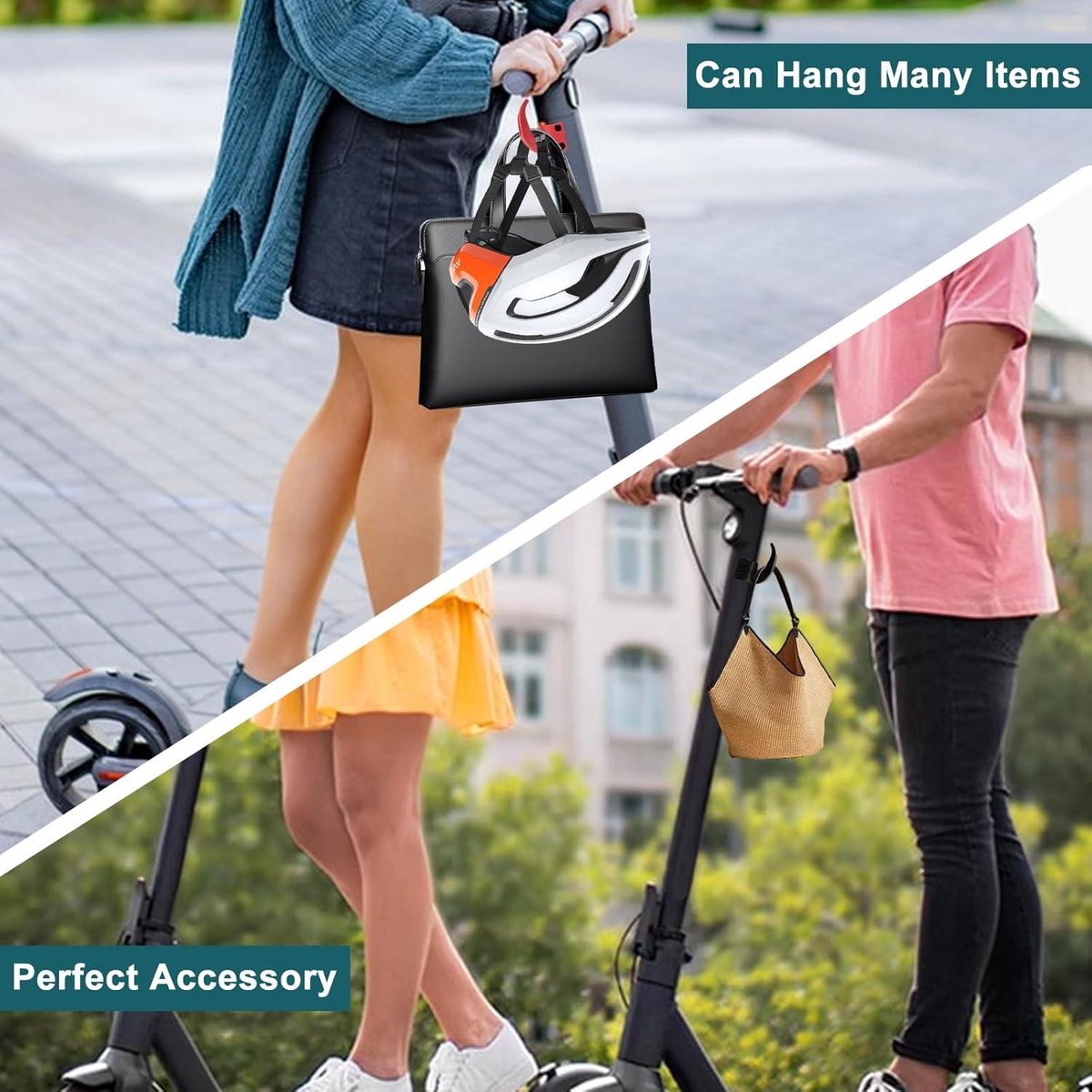 Allecto Plus - Elektrische Scooterhaken (4 stuks) | Compatibel met Ninebot Max G30 | Multifunctionele Haken voor Scooters | Haakmontage Accessoires Buitenspeelvoertuigaccessoire kopen online