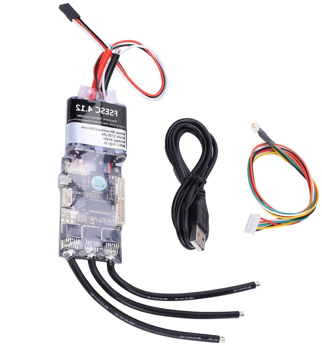 Allecto Plus - Elektrische Snelheidsregeling 50A voor Elektrisch Skateboard - DIY - VESC Compatibel, Hoge Stroom. Skateonderdeel kopen online