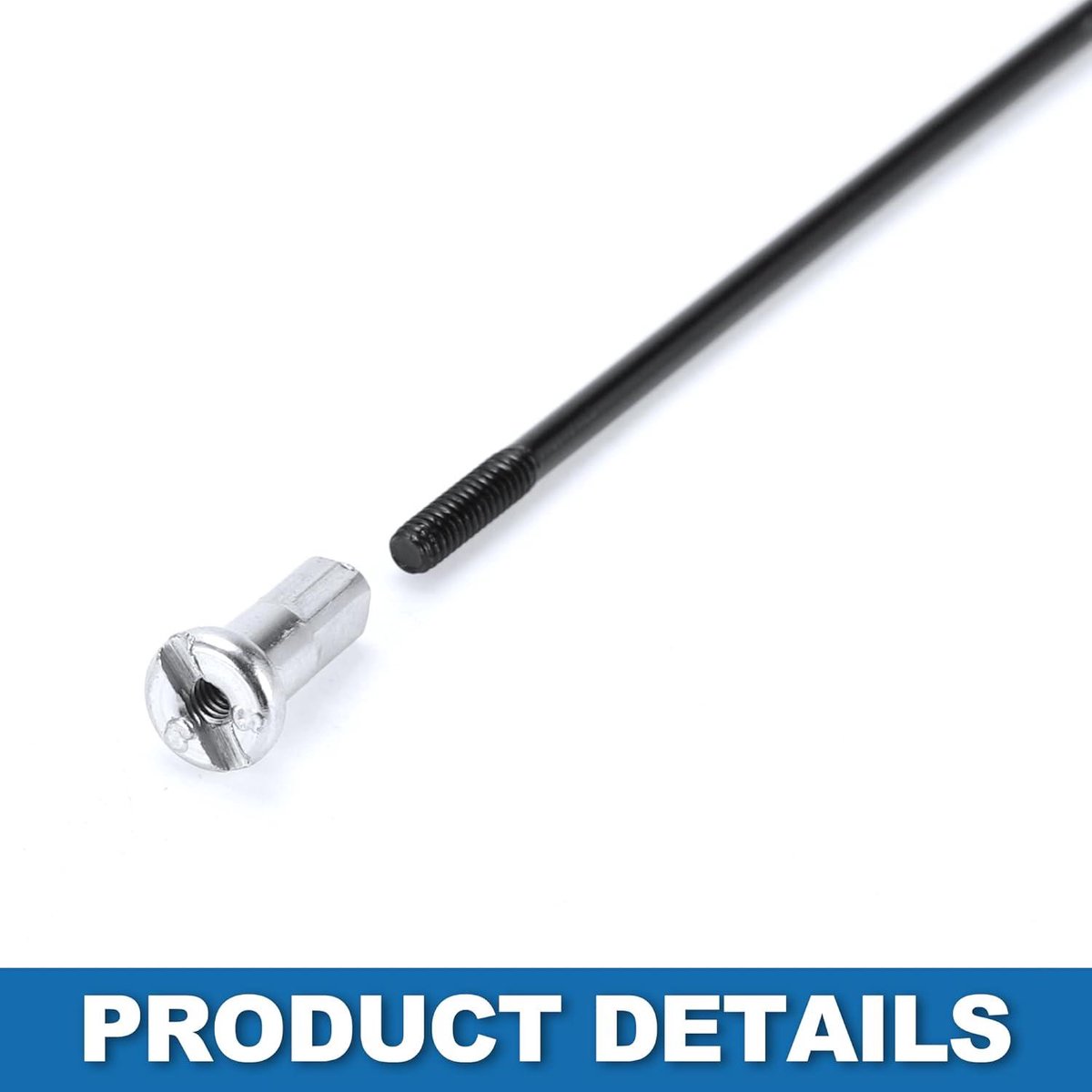 Allecto plus - Fiets Spaken 14G 125MM - Mountainbike - Staal - Zwart - 36 Stuks Fiets kopen online