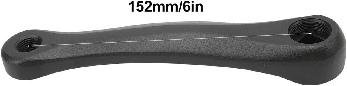 allecto plus fietscrankarm 152mm links van aluminium voor stadsfiets vouwfiets racefiets